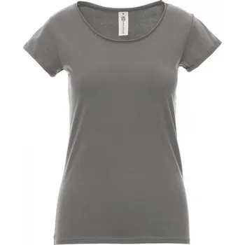 Dámské oblečení Payperwear Dámské slim fit tričko s hlubokým výstřihem SOUND+LADY Barva: šedá kovová, Velikost: L