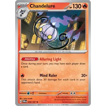 Karetní hra Chandelure 038/167 - Twilight Masquerade Typ karty: Reverse Holo