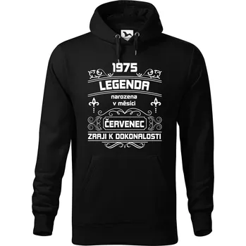 Pánská mikina DOBRÝ TRIKO Pánská mikina s potiskem Zraji k dokonalosti Velikost pánské mikiny: 4XL, Barva: Černá