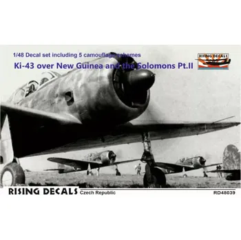 Plastikový model Rising Decals 1/48 Decal Ki-43 o. New Guinea & the Solomons Pt.2