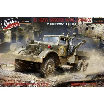 Plastikový model Thunder model 1/35 US Heavy Wrecker Ward LaFrance M1000, series 1