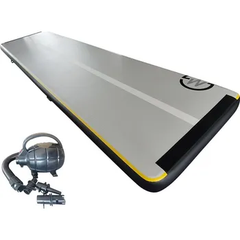 Žíněnka Airtrack MASTER S-Pro nafukovací žíněnka 600 x 150 x 20 cm - šedá - černá