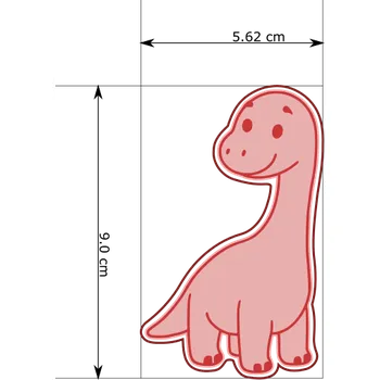 Vykrajovátko Naše Vykrajovátko Dinosaur 2 - sada vykrajovátko + razítko Velikost: 9 cm Vykrajovátko