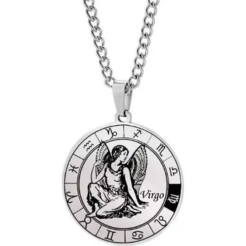 Náhrdelník Přívěskynakrk.cz Ocelový náhrdelník znamení ZVĚROKRUHU PANNA