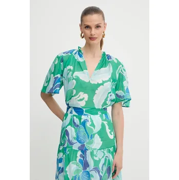 Bavlněná halenka Morgan ONEL.F zelená 77X, vel. 38