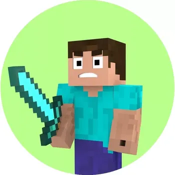 Jedlá dekorace na dort Obrázek Jedlý papír Minecraft