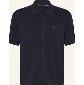 Pánské oblečení Tommy Hilfiger Pánská Úpletová Košile Regular Fit, tmavě...