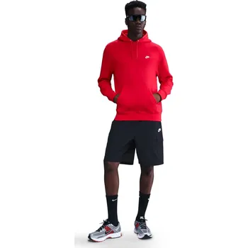 Pánská mikina Pánská mikina přes hlavu Nike CLUB BB PO HOODIE červená FN3859-657 - XS | UK 7,5 | US 10