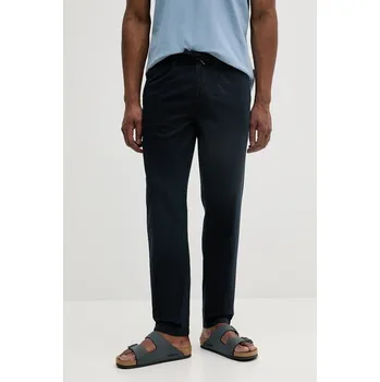 Pánské kalhoty Lněné kalhoty Lindbergh 30.003122A.NAVY námořnická modř 59X, vel. S