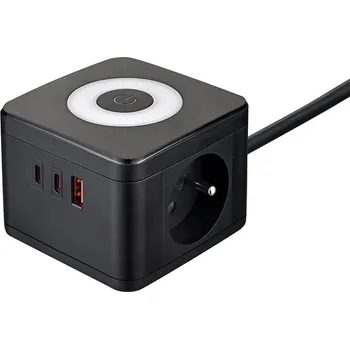 Elektrická zásuvka Viking YC23L Síťový adaptér černý