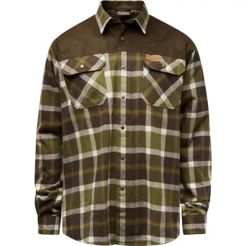 Pinewood Pánská lovecká košile Douglas Velikost: S OliveGreen/Cr.White