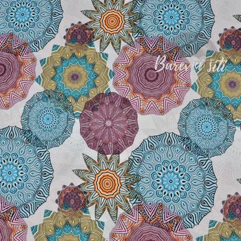 Úplet Mandaly obrysové zemité (E) (Luxusní vzory z Polska)