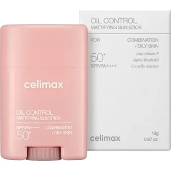 Přípravek na opalování Celimax - Oil Control Mattifying Sun Stick - Ochranná SPF tyčinka - 19 g