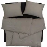 SCANquilt - povlečení JERSEY PIQUE melange béžová 140 x 200/70 x 90 cm