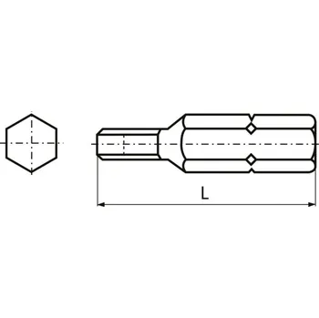 Bit utahovací bit imbus HEX SW5 pro M6