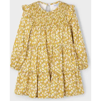 Dívčí šaty Dívčí šaty Mayoral žlutá barva, mini, 4912 4912.6E.Mini.9BYA 18X, vel. 140