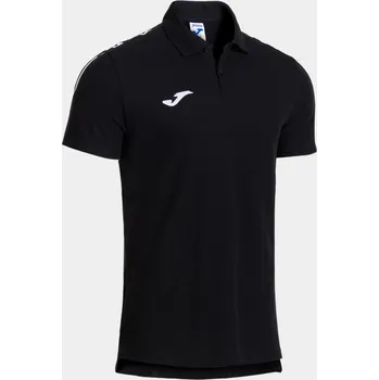 Pánské tričko JOMA OLIMPIADA POLOKOŠILE UNISEX - Černá - velikost 4XS
