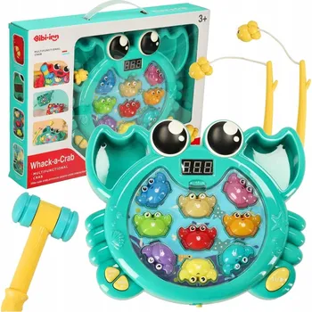 Senzorická hračka pro vzdělávací zatloukání rybaření krabů 2v1