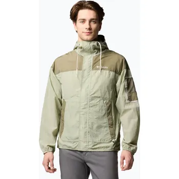 Pánská bunda Pánská softshellová bunda Columbia Challenger II Windbreaker safari/stone green