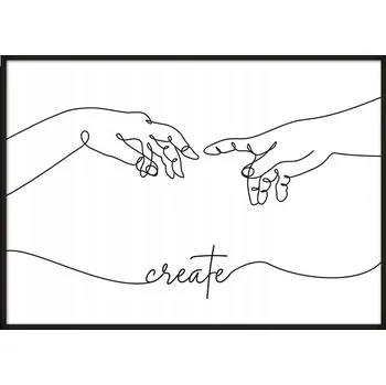 Obraz OBRAZ PLAKÁT V RÁMU 33x43 cm Create P682