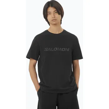 Pánské tričko Pánské tričko Salomon Big Logo Tee deep black
