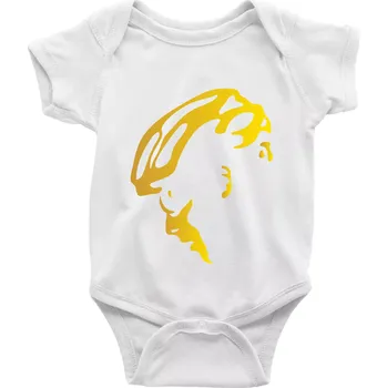 Kojenecké oblečení Hlava cyklista zlatá - Body kojenecké s krátkým rukávem - Krátký r. 12-18 měs ( Bílá )