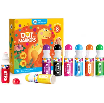 Dřevěná hračka Barvy v tubě s omalovánkami 8 ks