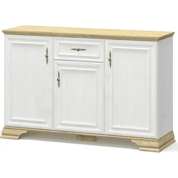 Komoda VerDesign JARMANKA 3D1DRW komoda, borovice/dub zlatý