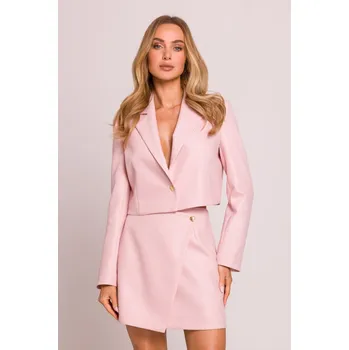 Elegantní krátké sako MOE M853 broskvové EU velikost: L