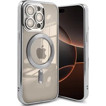 Pouzdro na mobilní telefon Zadní Kryt Hero Case pro Apple iPhone 16 Pro Max stříbrný