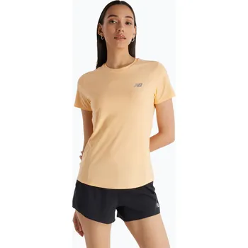 Dámské tričko Dámské běžecké tričko New Balance Jacquard Slim peach blossom