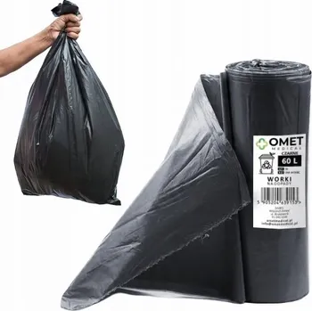 Pytle na odpadky ODPADOVÉ PYTLE ČERNÉ LDPE 60L - 50 ks