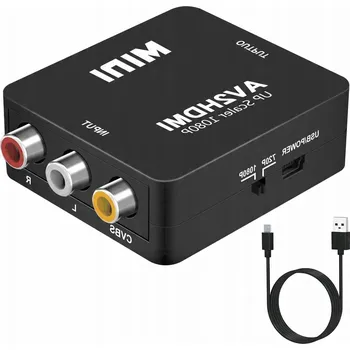 Zabezpečení domácnosti ADAPTÉR KONVERTOR HDMI 1080p NA AV 3xRCA CVBS CINCH