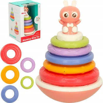 Senzorická hračka Panáček vstaváček růžová