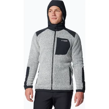 Pánská mikina Pánská mikina Columbia Arctic Crest Sherpa white / black