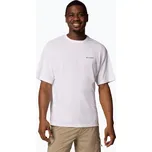Pánské tričko Columbia Cedar Trail Back Graphic Tee white/trailguide icons