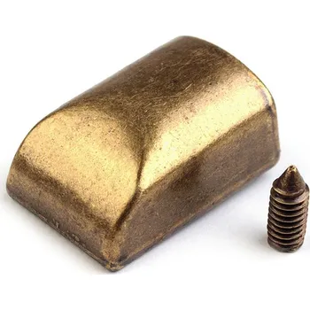 Koncovka na spirálový, kostěný a kovový zip staromosaz 5 ks