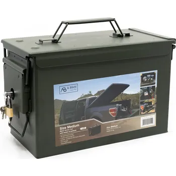 Zahradní úložný box Bedna na munici US CAL.50 uzamykatelná ZELENÁ