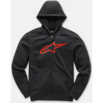 Pánská mikina ALPINESTARS mikina AGELESS II Zip Fleece black/red - 2XL