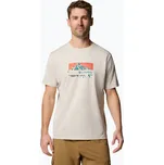 Pánské tričko Columbia Ice Lake II SS Tee dark stone/peak direction