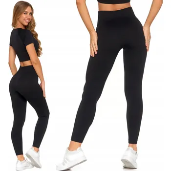 Dámské legíny Dámské bezešvé legíny s vysokým pasem, modelující, sportovní MORAJ L/XL