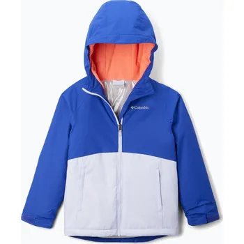 Chlapecká bunda Dětská lyžařská bunda Columbia Alpine Action III snowdrift melange/clematis blue