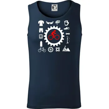 Vše pro cyklistiku - Tílko pánské Core - 2XL ( Námořní modrá (velmi tmavá - téměř černá) )