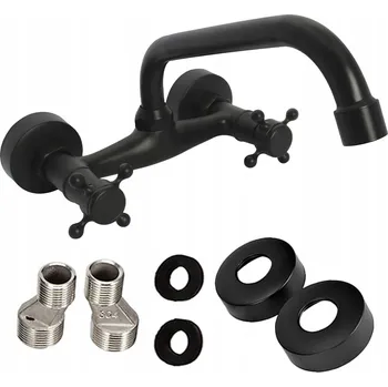 Vodovodní baterie Umyvadlová baterie nástěnná TrendHouse premium černá