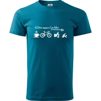 Pánské oblečení Dnešní plán - Klasické pánské triko vyšší gramáže - XS ( Petrolejová )