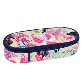 Penál Školní penál Ars Una Beach Flowers – oválný