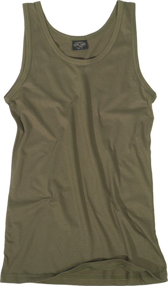 Tílko nátělník olive - Tank top 100% bavlna Velikost: 4XL