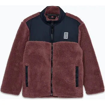 Dětské zboží Dětská bunda LEGO Lwscout Teddy light bordeaux