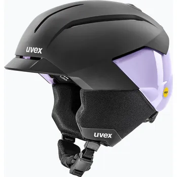 Lyžařská helma UVEX Levitate MIPS black/lavender matt