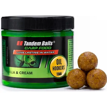 Boilies Olejové nástrahy na kapry Hookers - boilies 18mm/120g Vanilka a Smetana